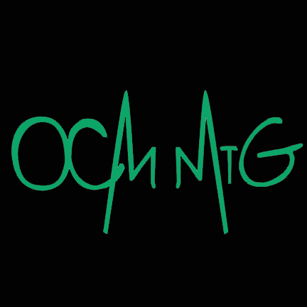 black and green ocm logo