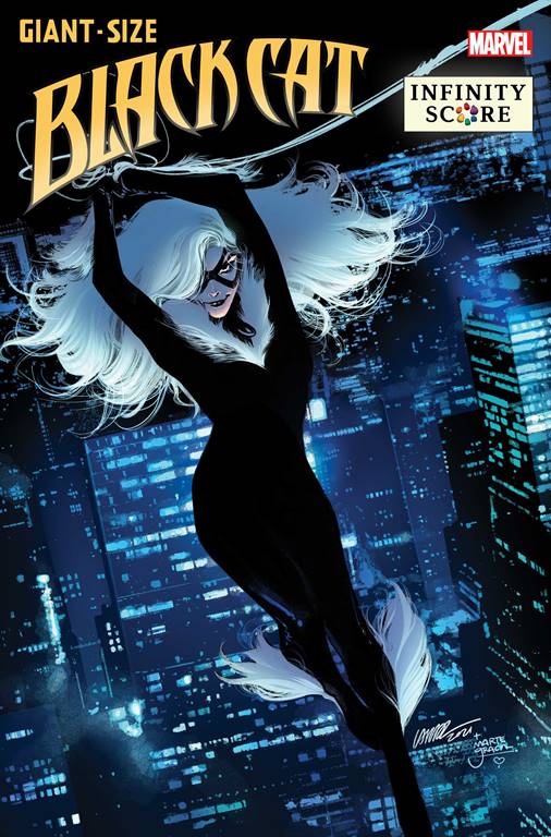 THE NEW WIELDER OF THE INFINITY STONES IS DECIDED IN GIANT-SIZE BLACK CAT: INFINITY SCORE #1
