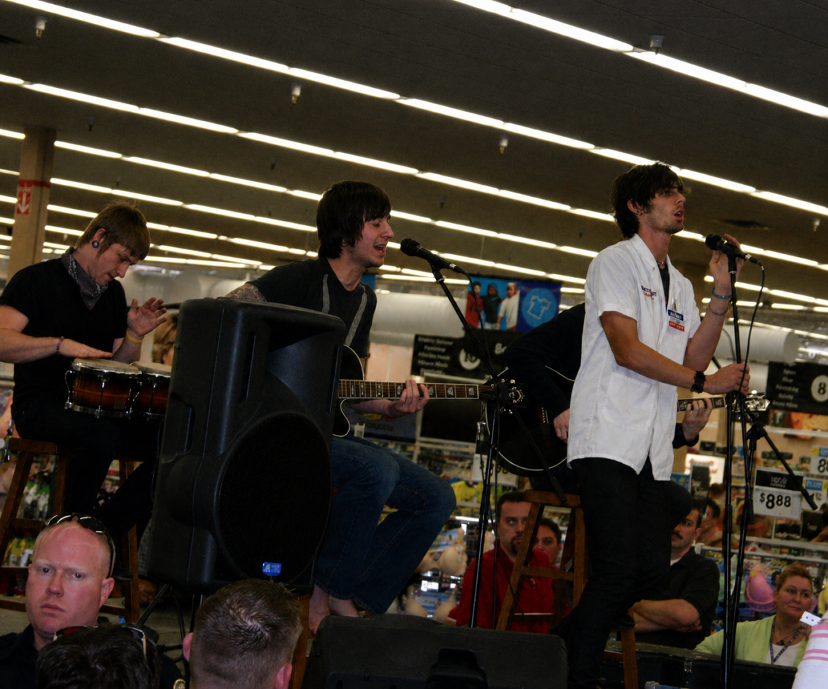 From The Archives: The All American Rejects Surprise Pop-up Performance at Wal-Mart | April 15, 2006 | Photos