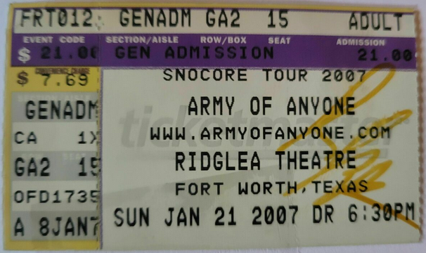 From the Archives: Army of Anyone, Hurt, and Dropping Daylight Take Over Forth Worth’s Ridglea Theatre | Review | January 22, 2007